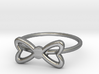 Knuckle Bow Ring, subtle and chic. 3d printed 