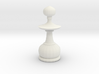 Smaller Staunton Pawn Chesspiece 3d printed 