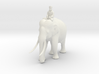 Indian Elephant with Rider 140mm 3d printed 