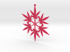 Snowflake Cannabis Ornament  3d printed 