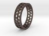 Hexagon Pattern Ring - Size 12 - Double Layer 3d printed 