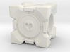 Companion Cube Pandora style Bead 3d printed 