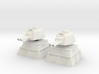 28mm Lascannon Turret and Bunker (x2) 3d printed 