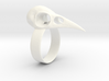 Realistic Raven Skull Ring - Size 7 3d printed 