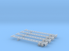 53 foot Container Chassis II - Set of 4 - Z scale 3d printed 