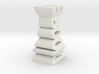 Typographical Rook Chess Piece 3d printed 