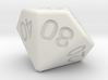 Percentile 10-sided die (d10) 3d printed 