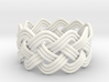 Turk's Head Knot Ring 4 Part X 10 Bight - Size 10 3d printed 