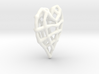 Doublesided Skeleton Heart 3d printed 