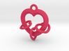 Linked Heart Pendant 3d printed 