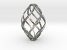 Zonohedron Pendant or Earring 3d printed 