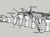 HO/1:87 Precast concrete bridge segment fill (smal 3d printed full diorama example