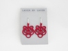Quad Flourish Earrings 3d printed Earring Wires and Earring Card Not Included in Purchase