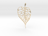 Heart Shaped Leaf Pendant: 5cm 3d printed 