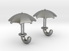 Umbrella Cufflinks 3d printed 