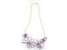 Flora Necklace 3d printed Wisteria (Custom Dyed Color)