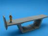 HO/1:87 Precast concrete bridge side barrier x16 3d printed diorama example with figure and parts A&B (not included)