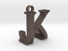 J&A keychain hanger 3d printed 