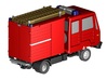 Multicar Feuerwehr/Fire truck (Z 1:220) 3d printed 
