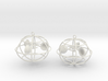 The anemometer earrings 3d printed 