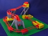 Marble Run Bricks: Curved Track Set 3d printed Marble Run Bricks example build