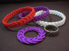 Three Phase bracelet 65mm 3d printed Photo - Bracelets in WSF, Purple S&F and Red S&F