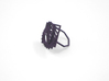 Arithmetic Ring (US Size 8) 3d printed Midnight Nylon (Custom Dyed Color)