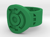 Green & Blue Lantern Hal Jordan Ring 3d printed 