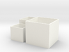 Cube Planter 3-piece Collection 1:12 scale 3d printed 