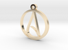 Atheist Pendant Large 3d printed 