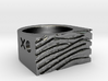 Zebra Ring 3d printed 
