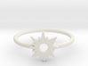 Sun Midi Ring 3d printed 
