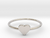 Knuckle Ring with heart, subtle and chic. 3d printed 