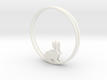 Bunny Hoop Earrings 40mm 3d printed 