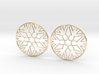 Snowflake Hoop Earrings 40mm 3d printed 