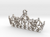 Queen of Hearts crown tiara charm or pendant 2mm t 3d printed 