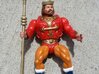 Replacement crown and spear for 1980s King Randor 3d printed Painted gold