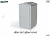 Dixi Portable Toilet (n-scale) 3d printed 