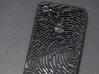 IPhone 4/4S - Finger print Case 3d printed Black Strong & Flexible