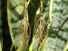 Leaves Earrings 3d printed 