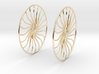 Flowerish 4 Big Hoop Earrings 60mm 3d printed 