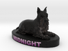 Custom Dog Figurine - Midnight 3d printed 