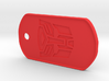 Autobot Dog Tag (Rimmed) 3d printed 