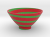 DRAW bowl - spiral red green 3d printed 