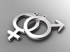 Male - Mars - Gender Symbol 3d printed Artist rendering