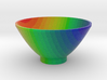 DRAW bowl - rainbow striped 3d printed 