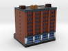New York Set 1 Apartment Building with Shops 3 x 2 3d printed 