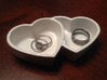 2 HEARTS RING HOLDER/DISH 3d printed This was done when Ceramic was available, I'm sure it will look great in porcelain