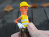 Hueman 'Red' Construction Worker 3d printed 