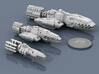 Colonial Guardian 3d printed Colonial ships together.